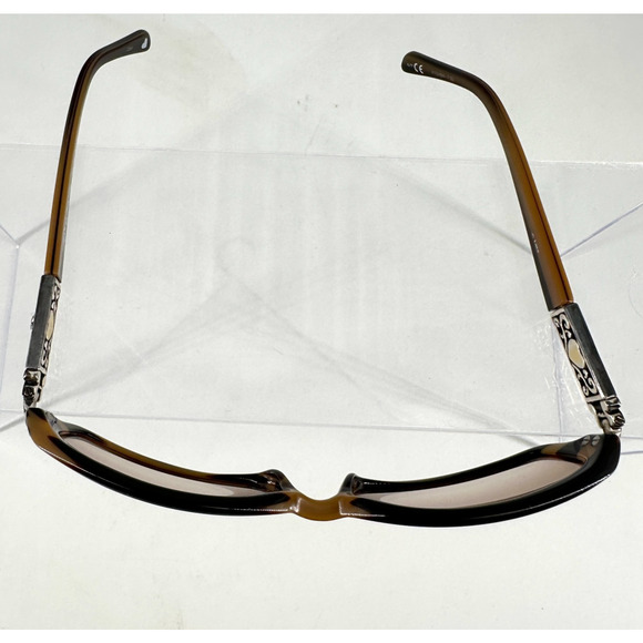 Brighton Handmade Spanish Lace Tortoise Rectangle Sunglasses Ombre Gradient - Picture 4 of 7